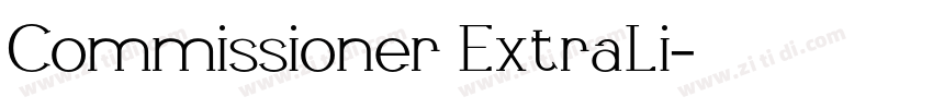 Commissioner ExtraLi字体转换 Commissioner ExtraLi字体转换